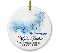 Music Teacher Like A Normal Teacher Christmas Decorations Funny Tree Decorations Decorative Xmas Pendant For New Years Holiday Wedding