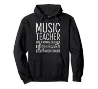 Music Teacher Like a Normal Teacher - Music Lover Musicians Pullover Hoodie