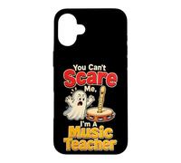 Music Teacher You Can't Scare Me Recorder Halloween Ghost Case for iPhone 16 Plus