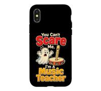 Music Teacher You Can't Scare Me Recorder Halloween Ghost Case for iPhone X/XS