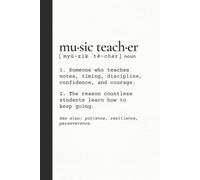 Music Teacher's Journal (Hardcover Edition): Teaching Reflections, Memories & Personal Notes | Music Teacher Appreciation Gift