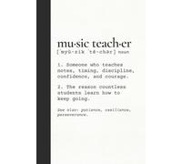 Music Teacher's Journal: Teaching Reflections, Memories & Personal Notes | Music Teacher Appreciation Gift