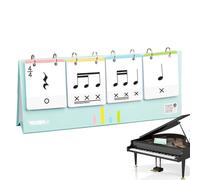 Music Teaching Rhythm Cards - Note Reading Flash Cards, Staff Trainer | Early Learning Music Theory Kit For Preschoolers, Young Pianists, Classroom Activities For Boys, Girls, Music Students