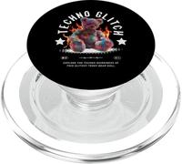 Music - Techno Glitch Teddy PopSockets PopGrip for MagSafe