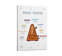 Music Tempos Chart Poster Music Theory Education Educational Chart Poster 20x30inch(50x75cm)