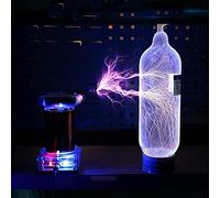 Music Tesla Coil DIY Kit - 250W Induction Arc Plasma Speaker for Wireless Transmission Experiments, 110-240V Electric Arc Science Model Toy for Desktop