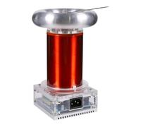Music Tesla Coil Plasma Arc Generator with Adjustable 20cm Arc and Arc Suppression Controller for Physics Science Experiments