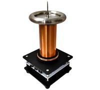 Music Tesla Coil Plasma Loudspeaker, Wireless Transmission Bluetooth Sound System, Ion Windmill Experiment Magical Arc Generator, Physical Science Experimental Model, Black Base,Not Touchable Arc