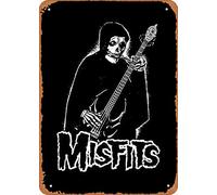Music The Misfits Punk Rock Band Metal Tin Sign Poster Vintage Art Wall Decor 12 x 8 inch