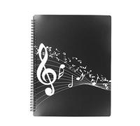 Music Themed Folder, Music Themed File Folder A4 Waterproof ABS Accessories for Piano Guitar Musical Instrument