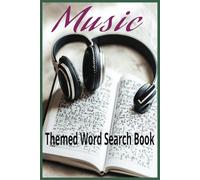 Music Themed Word Search Book: This book a variety of music-related words, this word search collection will provide hours of entertainment while keeping your brain sharp