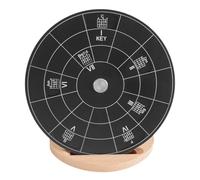 Music Theory Learning Tools Value Card Wheel Round Wooden Melody Chord Tool