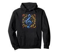 Music Theory Nerd Retro Cheat Sheet Modes Chords Vintage Pullover Hoodie