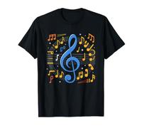 Music Theory Nerd Retro Cheat Sheet Modes Chords Vintage T-Shirt