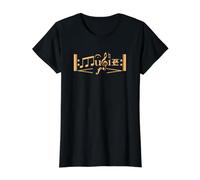 Music Theory Notation Classical Jazz Art Musician Composer Value Graphic T-Shirt, Women, Black, M