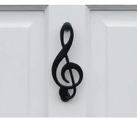 Music Treble Clef Door Knockers Black