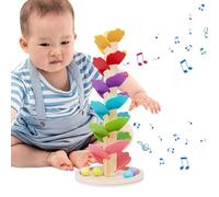Music Tree Toy,Wood Color Sorting Toy | Creative Educational Interactive Game for School Home Boy Hand-Eye Coordination Home Playtime Preschoolers Develop Skills Girl Travel