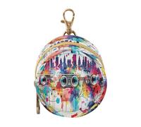 Music Vector Colorful Drops Infants Baby Pacifier Case Holder Portable Wallet Coin Bag, Neutral Baby Items accmor funda para chupete