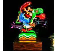 Music Version Light Kit Compatible with Lego 71438 Super M'ario World: M'ario (No Model), Led Light Set for Super M'ario World: M'ario 71438 Creative Toys