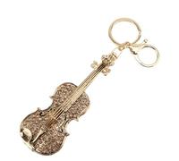 Music Violin Keychain, Violin Keychain Jewelry for Birthday (Pink)
