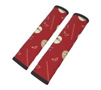 Music Violin Red Note, Car Seat Belt Pads, 2 Pack Harness Pads, Multifunctional Seat Belt Cover