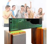 Music Voice Rhythm Spectrum Display, Led Music Spectrum Display Analyzer, 36 Display Styles, 16 Colors, 4 Frequency Ranges, Digital Clock/precise Display, For Car, Studio, Parties