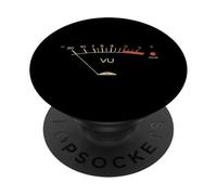 Music Volume Unit Meter Audio Sound Engineer Men Women PopSockets Adhesive PopGrip