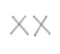 Music Wire Compression Spring, Steel, Wire diameter 2.5mm, Diameter 35mm, Length 160mm, Black, 1Pcs