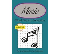 Music Word Search Collection: Word searches with easy to read print about music, musical terms, and more! | 6x9 inches, 110 pages | 50+ Puzzles | Gift for Vacations, Holidays, and Free Time
