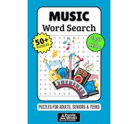 Music Word Search Puzzle Book: 50+ Fun & Easy-to-Read Puzzles Exploring Musical Genres, Instruments & Famous Artists, Gift for Music Lovers & Musicians, Adults, Seniors & Teens