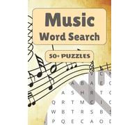 Music Word Search Puzzle Book: 50+ Word Find Games with Easy-to-Read Print about Music, Instruments, Genres and More | 6×9 inches, 110 pages … Gift for Vacations, Holidays and Leisure Times