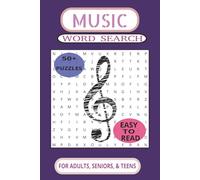 Music Word Search Puzzle Book: Word Search With Easy To Read Print about Music, Music instruments, Music Lingo and more (6x9 inches, 110 pages, 50+ ... Gifts for Vacation Holidays and Free Timesion