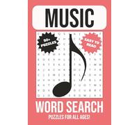 Music Word Search Puzzle Book: Word Searches with Easy to Read Print about Music Artist, Songs, Musical Instruments, and More | 6x9 Inches, 110 Pages ... for Vacations, Holidays, and Anxiety Relief