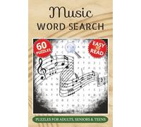 Music Word Search Puzzle Book: Word Searches with Easy to Read Print about Musical Instruments, Genres, Playing & More | 6x9 inches, 120 pages | 60 Puzzles | Gift for Vacations & Leisure Times