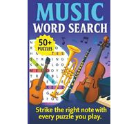 Music Word Search: Word Search with Easy-to-Read Print about Melodies, Rhythm, Harmony and more. | 6 x 9 inches | 120 pages | 50+ puzzles | Gift for ... and Leisure Times. (Word Search Books)