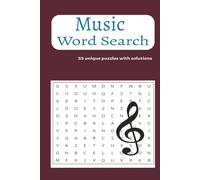 Music Word Search: Word Searches with Easy to Read Print about Music | 6x 9 size | 110 Pages | 50+ puzzles... | Gifts for Music Lovers