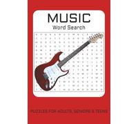 Music Word Search: Word Searches with Easy to Read Print about Music, Instruments, Rhythm and More | 6x9 inches, 110 pages | 50 + Puzzles ... Gifts for Vacations, Holidays, and Leisure Times