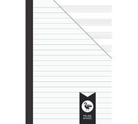 Music Workbook A5 One Side Stave One Side Lined: Music Manuscript Notebook | Exercise Book | Staves & Lines | DIN A5 | 110 Pages - 55 Sheet
