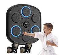 Music Workout Trainer - LED Punching Apparatus, Wireless Fitness Station | Adjustable Strike for Home Cardio Exercise, Reflex Agility Strength Training Male Female Indoor Activity System