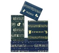 Music Wrapping Paper, Musical Notation Piano Score Musician Gift Wrap Paper, 8 Sheets Folded Flat 51x74cm Musical Note Wrapping Paper for Birthday, Wedding, Music Concert
