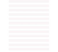 Music Writing Notebook with 11 Vibrant Pink Staves per Page, A4 Blank Sheet Manuscript Paper, 100 Pages