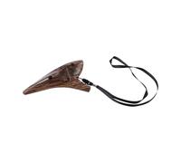 Musical 12 Hole Ocarina Crafted from Resin with Protective Bag, Ideal for Beginners (Brown)