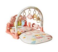 Musical Activity Mat - Kids Sensory Gym Play Rug | Foldable Light Up Learning Center Toy, Interactive Floor Exercise Pad, Preschool Classroom Airplane Home Nursery Travel Car Party Fun Development Set