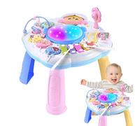 Musical Activity Table - Sensory Toys | ABS Musical Toys, mode Learning Center Toy Reusable For Girls Nursery School Game Birthday Gift with Light and Sound