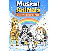 Musical Animals: Coloring Book for Kids