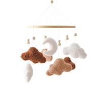 Musical Baby Crib Mobile with Cloud Design Stimulating Senses Through Color Sounds for Early Development Cloud Toy for Infants