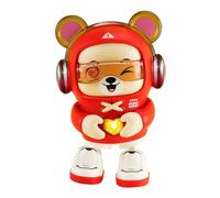 Musical Bear Toy - 20cm Electric Dancing Heart Bear, LED Light Animal Toy, Walking Music Interactive | Fun Entertainment Plaything For Children 3 Years Plus Birthday Present Playroom Nursery Education