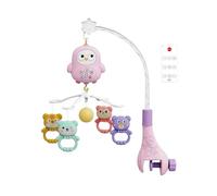 Musical Bed Bell Toys, Portable Baby Mobile, Crib Hanging Toy, Portable and Easy to Attach, Lightweight, 40x25x48cm, Suitable for Crib, Bassinet, Playpen