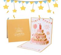 Musical Birthday Cards, 3D Pop-Up Card with Music and Light - Memory Card Celebration Gift Idea for All Family