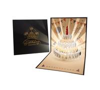 Musical Birthday Cards, 3D Pop-Up Card with Music for Birthday, Memory Card, Celebration Gift Idea for All Family